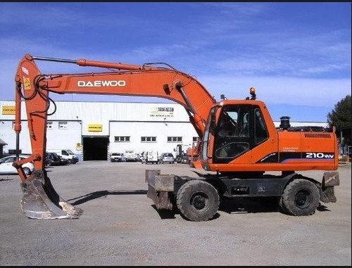 Product picture Daewoo Doosan SOLAR 210W-V Wheel Excavator Operation and Maintenance Manual Instant Download