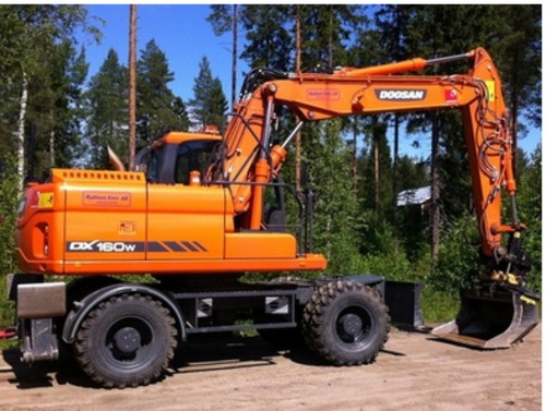 Product picture DAEWOO DOOSAN DX140W DX160W Wheeled EXCAVATOR Service Parts Catalogue Manual Instant Download