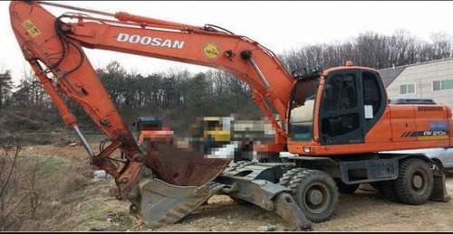Product picture Daewoo Doosan DX210W Wheel Excavator Service Repair Manual Instant Download