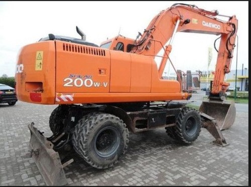 Product picture Daewoo Doosan Solar 200W-V Wheel Excavator Service Repair Manual Instant Download